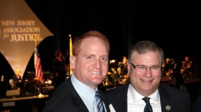 Daniel Rosner with former NJAJ president Scott Leonard. Photo